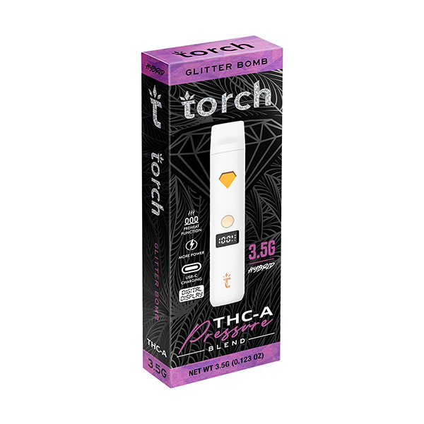 torch-thca-pressure-3.5g-disposable-glitter-bomb-v2 torch thca pressure 3.5g disposable glitter bomb v2