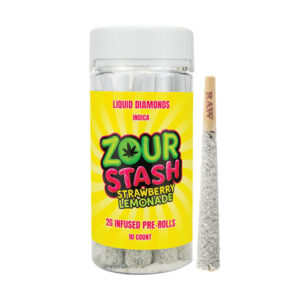 zour stash 2g prerolls 10ct strawberry lemonade