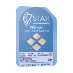 7stax 7hydroxy tablets 80mg 4ct blue raspberry