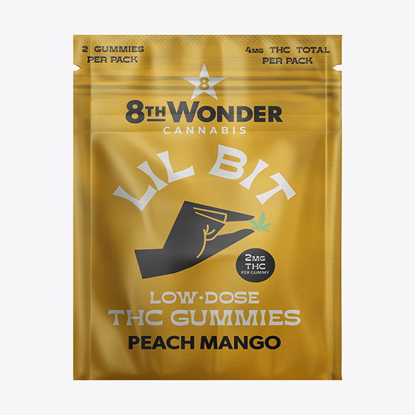 8th wonder lil bit gummies 4mg 2ct peach mango