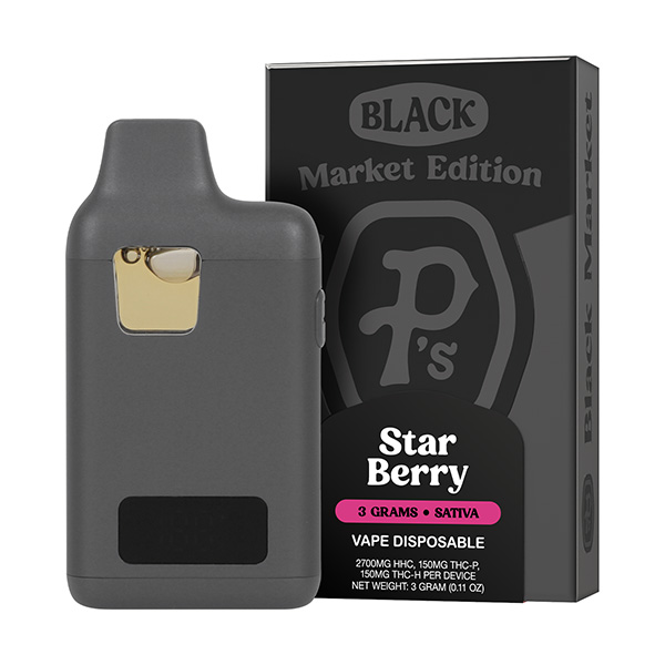 Pushin P's Black Market Disposable | 3g | Delta 8 Resellers