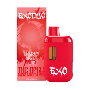 exodus omega badder thcop 3.5g disposable rainbow runtz