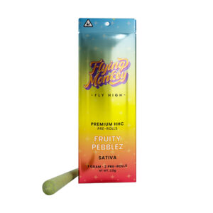 flying monkey hhc pre rolls 1g 2ct fruity pebblez