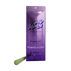 flying monkey hhc pre rolls 1g 2ct purple kush