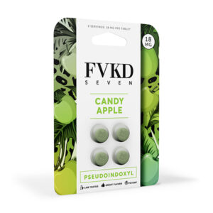 fvkd seven pseudo 18mg 4ct tablets candy apple