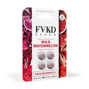 fvkd seven pseudo 18mg 4ct tablets wild watermelon