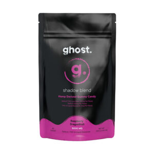 ghost shadow blend 5000mg gummies 40ct raspberry dragonfruit