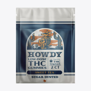 howdy low dose gummies 10mg 2ct swet tea