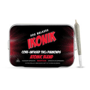 ikonik thca diamonds dog walkers pre rolls 3ct atomic blend