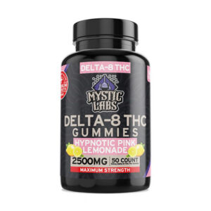 mystic labs d8 2500mg 50ct gummies hypnotic pink lemonade