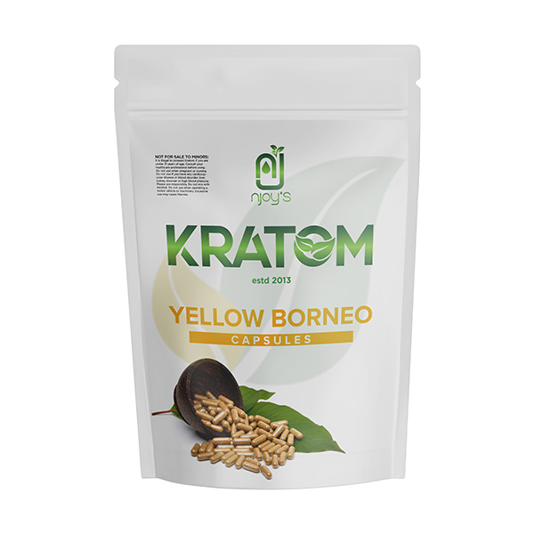 njoys kratom capsules yellow borneo