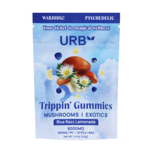 urb trippin gummies 8000mg blue razz lemonade