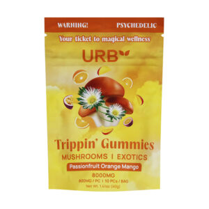 urb trippin gummies 8000mg passionfruit orange mago