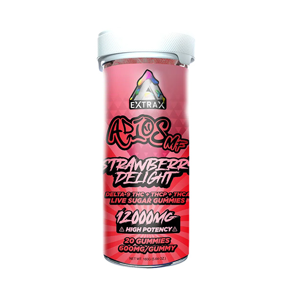 Delta Extrax Adios MF Live Sugar Gummies | (20ct) 12000mg | Delta