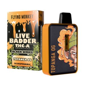 flying monkey black series live badder thca 2g disposable topanga og