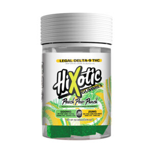 hixotic d9 gummies 20ct peach pear punch