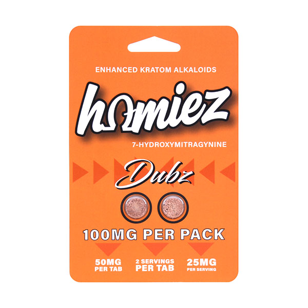 homiez 7hydroxy tablets 100mg 2ct