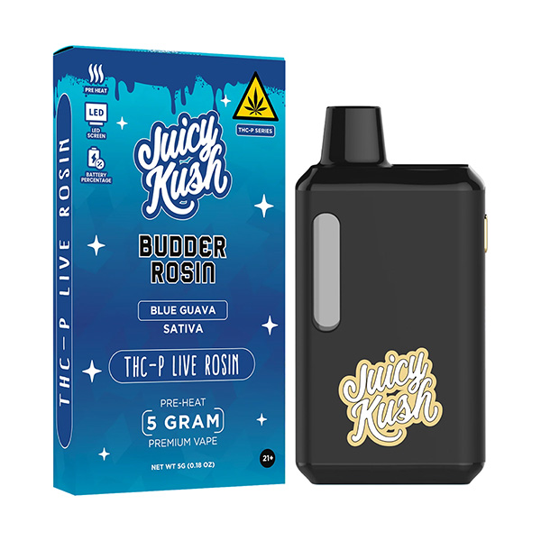 Juicy Kush Budder Rosin THC-P Disposable | 5g | Delta 8 Resellers Juicy Kush Budder Rosin THC-P Disposable | 5g | Delta 8 Resellers
