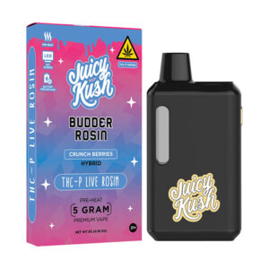 juicy kush thcp live rosin 5g disposable crunch berries