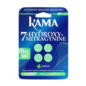 kama 7hydroxy tablets 80mg 4ct mint
