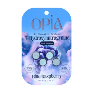 opia 7hydroxy 30mg 4ct tablets blue raspberry