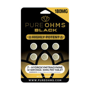 pure ohms black 7hydroxy tablets 180mg 6ct