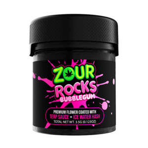zour rocks 3.5g flower bubblegum