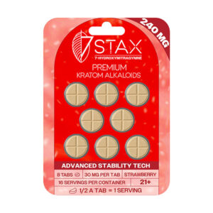 7stax 7hydroxy tablets 240mg 8ct strawberry new
