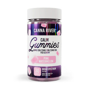 canna river bs 30ct gummies calm pink watermelon
