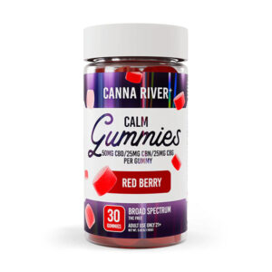 canna river bs 30ct gummies calm red berry