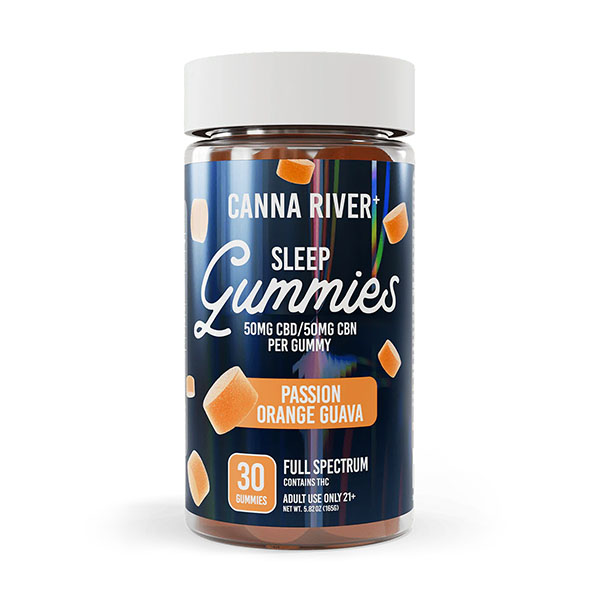 canna river fs 30ct gummies sleep passion orange guava