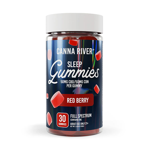 canna river fs 30ct gummies sleep red berry