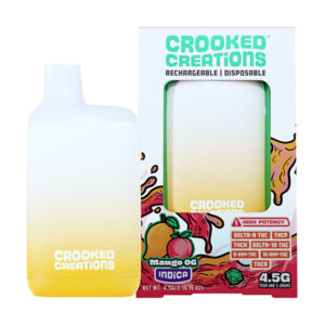 crooked creations diamond bar 4.5g disposable mango og