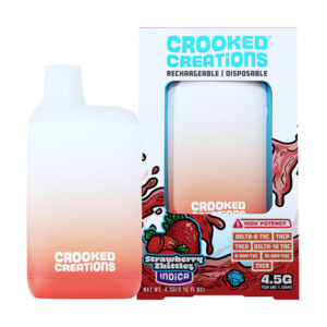 crooked creations diamond bar 4.5g disposable strawberry zkittlez