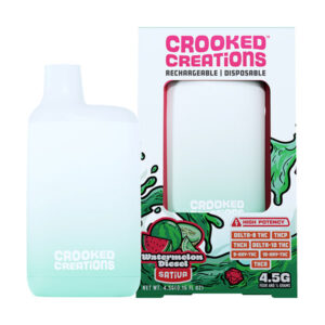 crooked creations diamond bar 4.5g disposable watermelon diesel