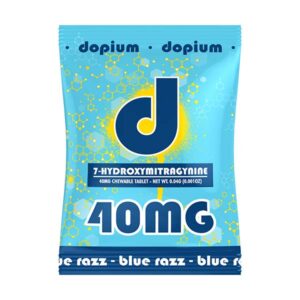 dopium 7hydroxy tablets 40mg 1ct blue razz