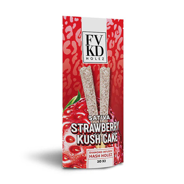 fvkd hash holez 2g 2ct prerolls strawberry kush cake