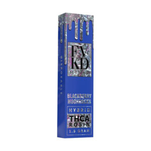 fvkd minis thca rosin 1.5g disposable blackberry moonrocks