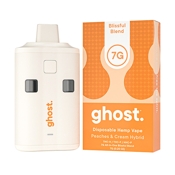 ghost blissful blend 7g disposable peaches cream