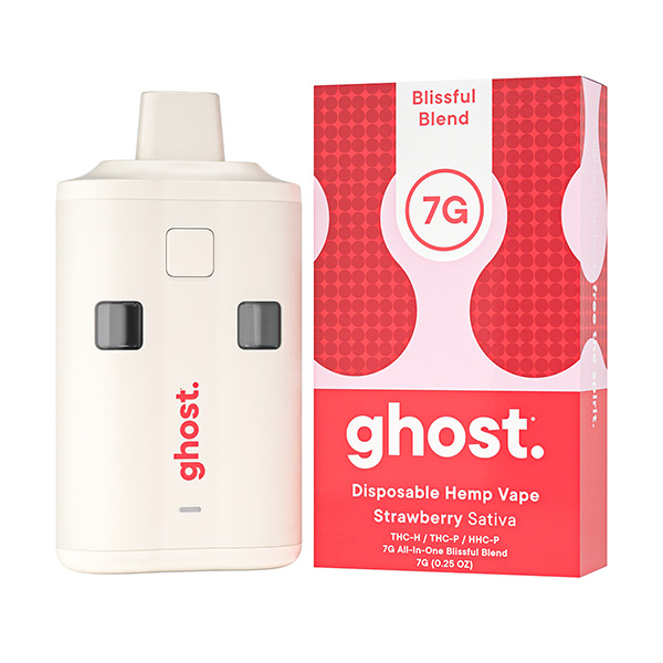 ghost blissful blend 7g disposable strawberry