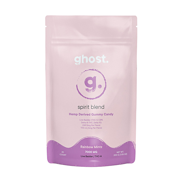 ghost-spirit-blend-7000mg-gummies-20ct-Rainbow-Mintz ghost spirit blend 7000mg gummies 20ct rainbow mintz