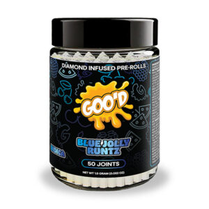 good grams 1.5g 50ct prerolls blue jolly runtz