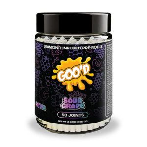 good grams 1.5g 50ct prerolls sour grape