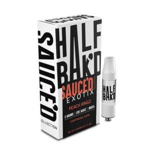 half bakd sauced exotix 2g cartridge peach rings