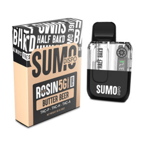 half bakd sumo rosin 5g disposable butter beer