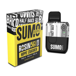 half bakd sumo rosin 5g disposable hippe crasher