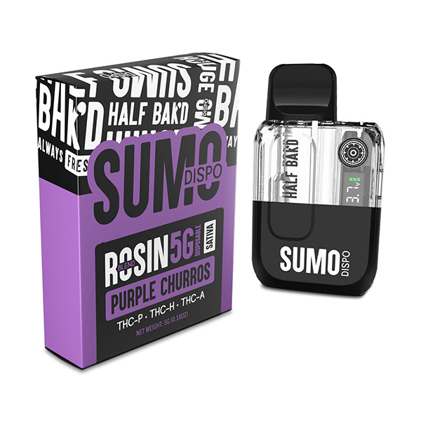 half-bakd-sumo-rosin-5g-disposable-Purpple churros half bakd sumo rosin 5g disposable purpple churros