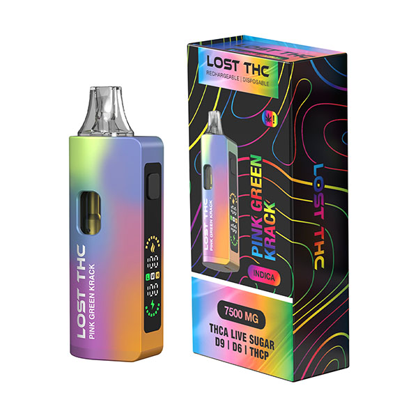 Lost THC V2 THCA Live Sugar Disposable Rainbow Edition | 7.5g