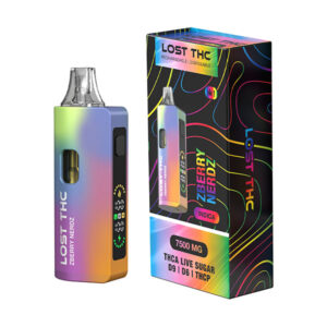 lost thc thca rainbow 7.5g disposable zberry nerdz