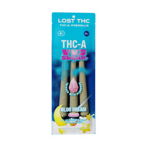 lost thc vvs sugar prerolls 3ct bloo dream